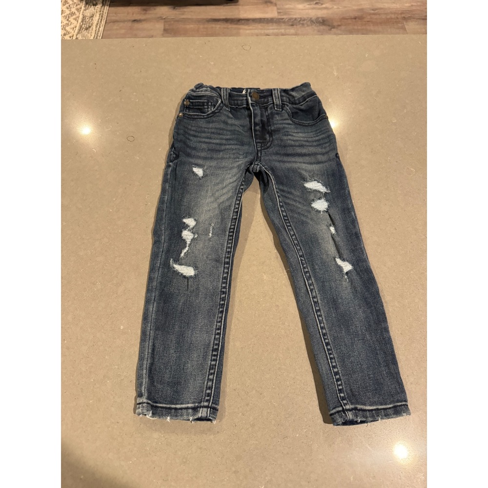 Art Class Kids Super Skinny Jeans Distressed Blue Size 4